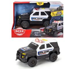 DICKIE CITY HEROES - CAMION DE POLICE SWAT SONS ET LUMIÈRES 18 CM